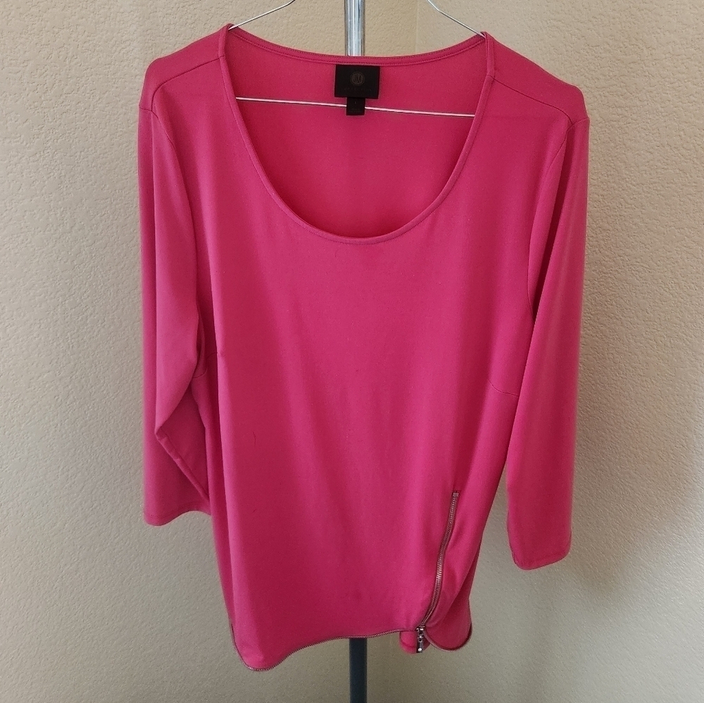 J M Collection Long Sleeve Blouse